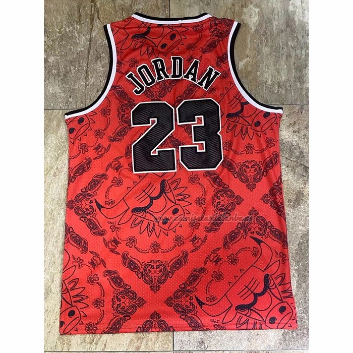 Camiseta Chicago Bulls Michael Jordan NO 23 Mitchell & Ness 1996-97 Rojo2